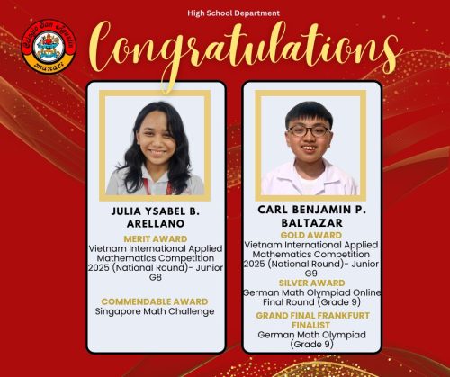 CSA Makati HS Earns Medals and Distinctions from Various Math Competitions