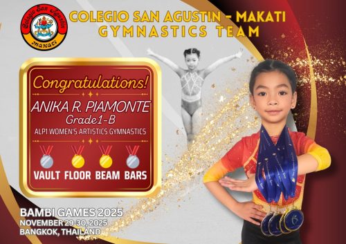 Piamonte, Flores and Esteban bagged Gold Medals at the Bambi Games 2025