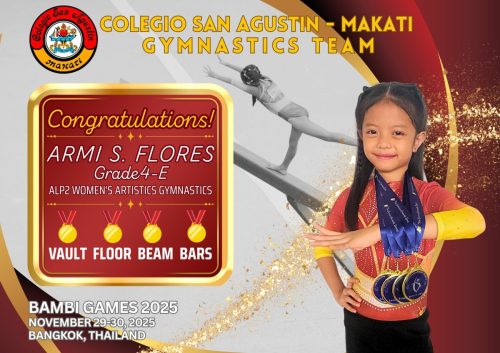 Piamonte, Flores and Esteban bagged Gold Medals at the Bambi Games 2025