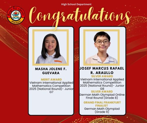 CSA Makati HS Earns Medals and Distinctions from Various Math Competitions