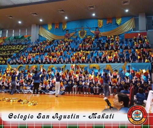 Grade School on a high-energy and successful Cheering Competition