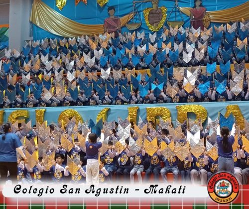 Grade School on a high-energy and successful Cheering Competition