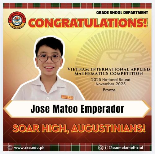 CSA Makati Students Excel at the Vietnam International Applied Mathematics Competition