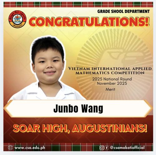 CSA Makati Students Excel at the Vietnam International Applied Mathematics Competition