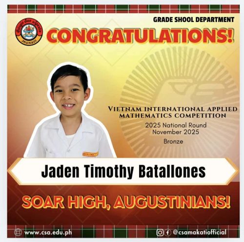 CSA Makati Students Excel at the Vietnam International Applied Mathematics Competition