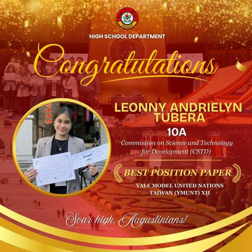 Congratulations to CSA-Makati's Delegation to the 12th Yale Model United Nations in Taiwan