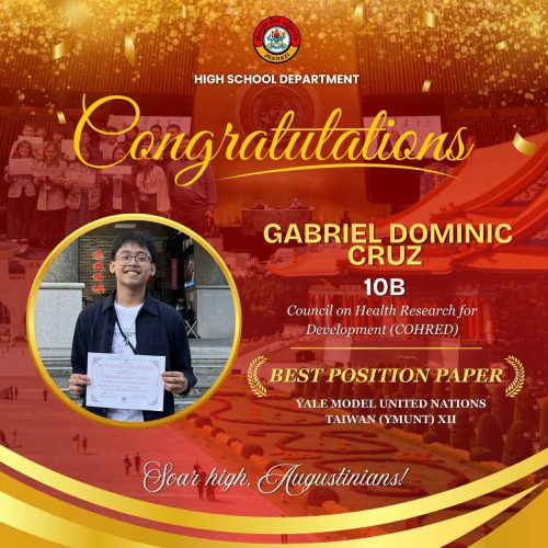 Congratulations to CSA-Makati's Delegation to the 12th Yale Model United Nations in Taiwan