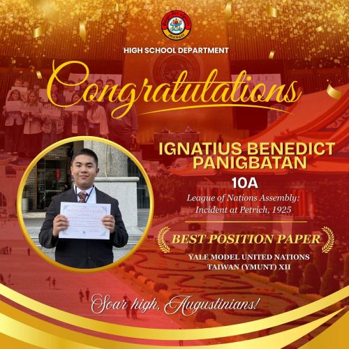 Congratulations to CSA-Makati's Delegation to the 12th Yale Model United Nations in Taiwan